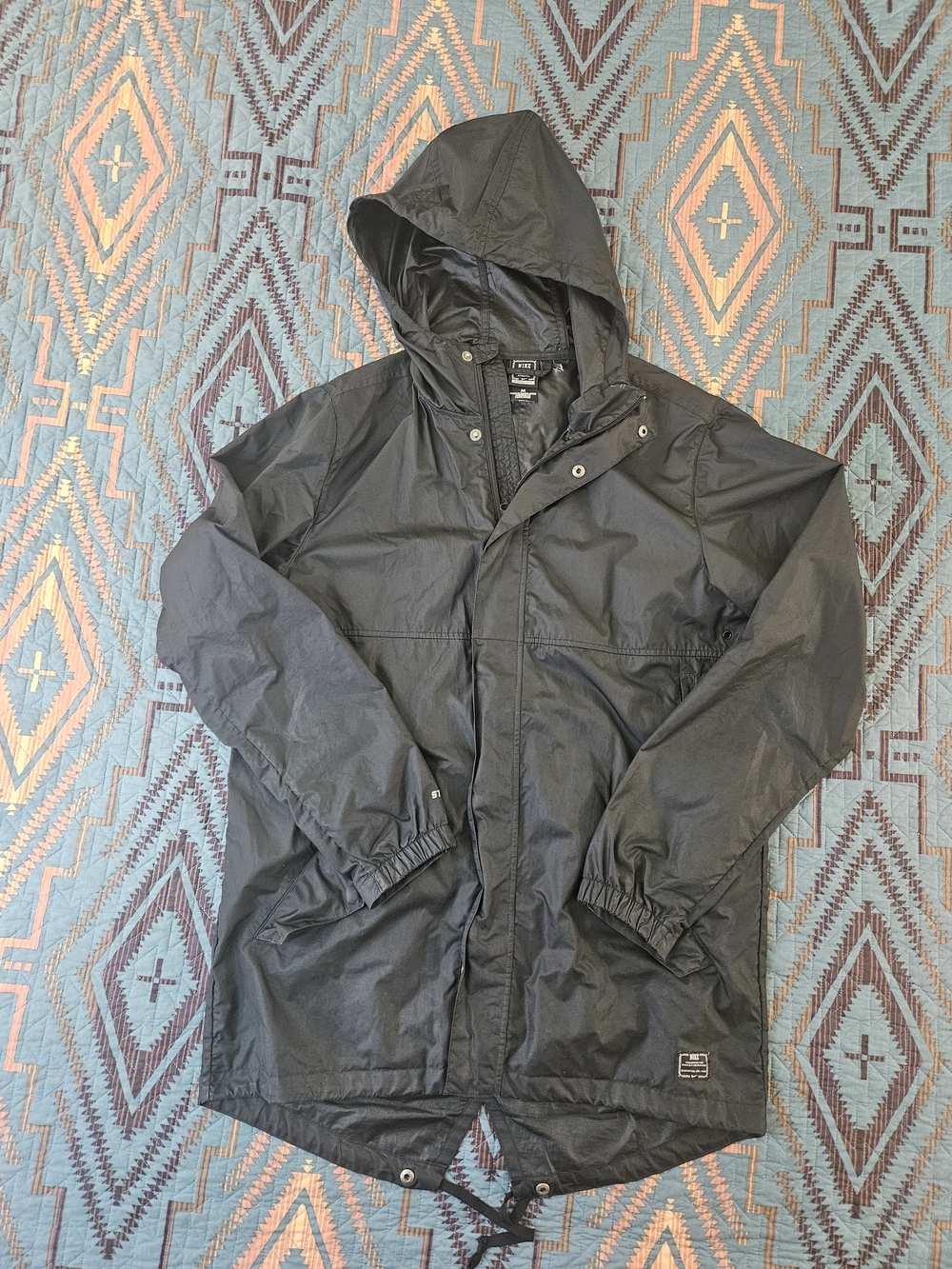 Nike Storm Fit Black Hooded Raincoat Jacket
